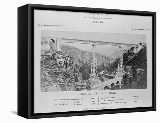 Vue générale du viaduc de la Sioule-null-Framed Premier Image Canvas