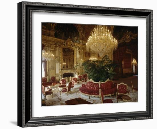 Vue intérieure. Appartements de Napoléon III : Grand salon d'angle-null-Framed Giclee Print