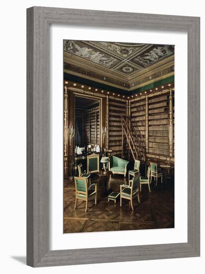 Vue intérieure : bibliothèque de l'Empereur-null-Framed Giclee Print