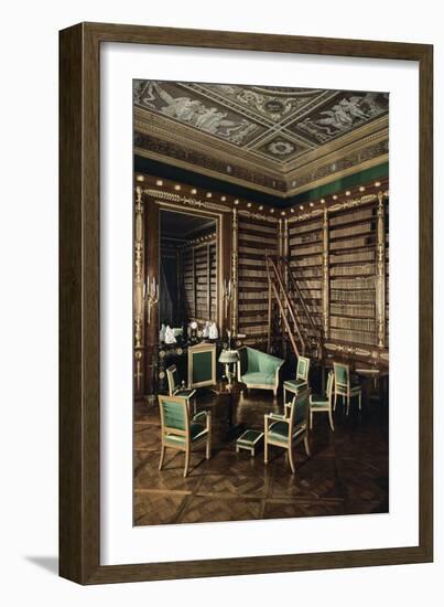 Vue intérieure : bibliothèque de l'Empereur-null-Framed Giclee Print