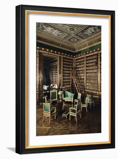 Vue intérieure : bibliothèque de l'Empereur-null-Framed Giclee Print