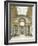 Vue perspective de la galerie sur l'Arc de Triomphe et son extrémité sud-null-Framed Giclee Print