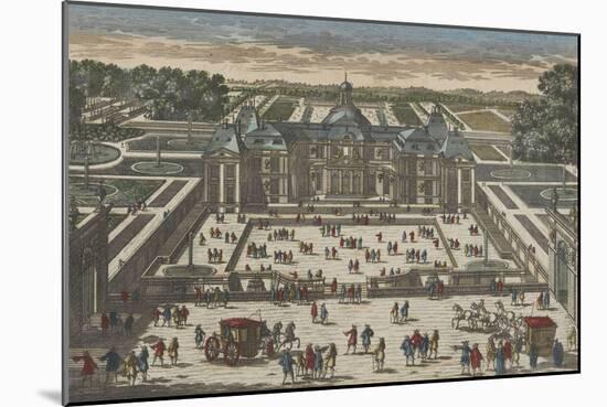 Vue perspective du château de Vaux le Vicomte du costé de l'entrée-null-Mounted Giclee Print