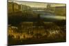 Vue perspective No.2 de la Seine de Paris sur le palais du Louvre, depuis le Pont Neuf vers 1666-null-Mounted Giclee Print