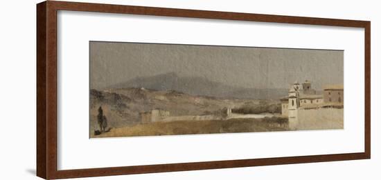 Vue prise à Rome-Pierre Henri de Valenciennes-Framed Giclee Print