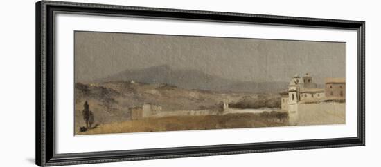 Vue prise à Rome-Pierre Henri de Valenciennes-Framed Giclee Print