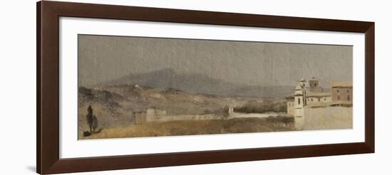 Vue prise à Rome-Pierre Henri de Valenciennes-Framed Giclee Print