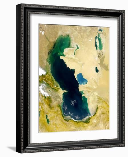 Vue Satellite De La Mer Caspienne 1999 Nasa-null-Framed Photo