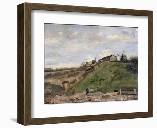 Vue Sur La Butte Montmartre Avec La Carriere De Pierre  (The Hill of Montmartre with Stone Quarry)-Vincent van Gogh-Framed Giclee Print