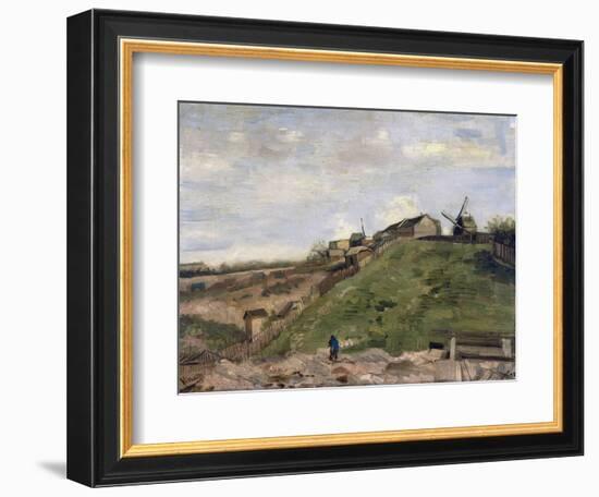 Vue Sur La Butte Montmartre Avec La Carriere De Pierre  (The Hill of Montmartre with Stone Quarry)-Vincent van Gogh-Framed Giclee Print
