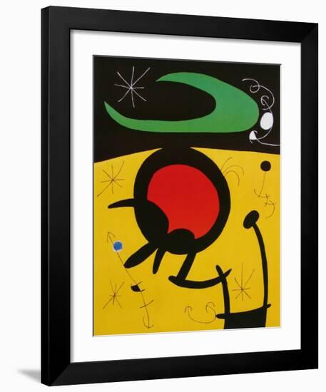 Vuelo de Pájaros, 1968-Joan Miro-Framed Art Print