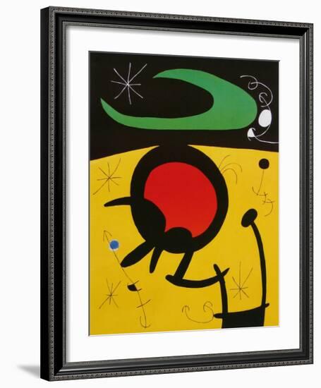 Vuelo de Pájaros, 1968-Joan Miro-Framed Art Print