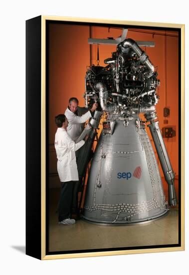 Vulcain Engine of Ariane 5-Roger Ressmeyer-Framed Premier Image Canvas