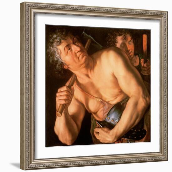 Vulcan, 1615-Hendrik Goltzius-Framed Giclee Print