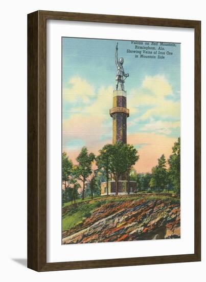 Vulcan Monument, Birmingham, Alabama-null-Framed Art Print