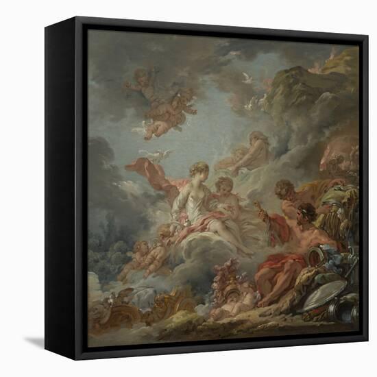 Vulcan Presenting Arms to Venus for Aeneas, 1756 (Oil on Canvas)-Francois Boucher-Framed Premier Image Canvas