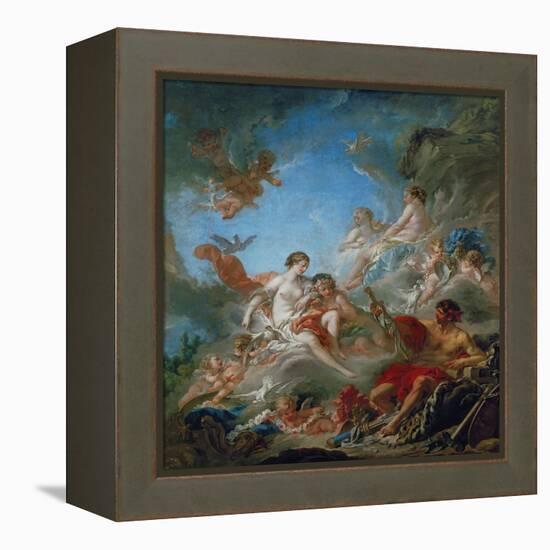 Vulcan Presenting Venus with Arms for Aeneas-Francois Boucher-Framed Premier Image Canvas
