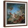 Vulcan Presenting Venus with Arms for Aeneas-Francois Boucher-Framed Giclee Print