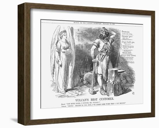 Vulcan's Best Customer, 1866-John Tenniel-Framed Giclee Print