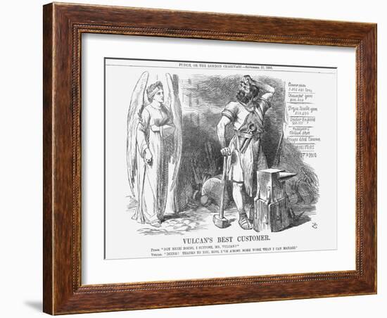 Vulcan's Best Customer, 1866-John Tenniel-Framed Giclee Print