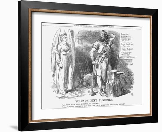 Vulcan's Best Customer, 1866-John Tenniel-Framed Giclee Print