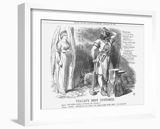 Vulcan's Best Customer, 1866-John Tenniel-Framed Giclee Print