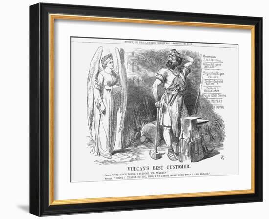 Vulcan's Best Customer, 1866-John Tenniel-Framed Giclee Print