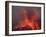 Vulcanian Eruption with Glowing Lava Bombs on Sakurajima Volcano, Japan-Stocktrek Images-Framed Photographic Print