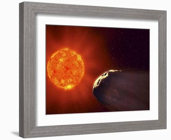 Vulcanoid Asteroid And Sun, Artwork-Equinox Graphics-Framed Photographic Print