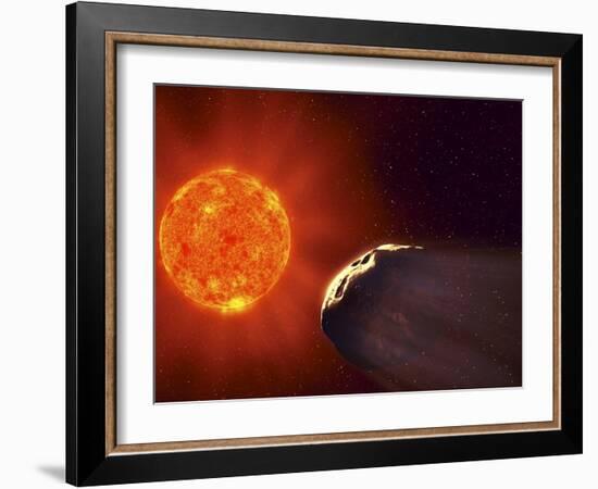 Vulcanoid Asteroid And Sun, Artwork-Equinox Graphics-Framed Photographic Print