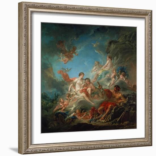 Vulkan Ueberreicht Venus Die Waffen Fuer Aeneas-Francois Boucher-Framed Giclee Print