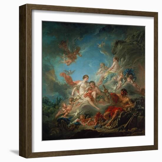 Vulkan Ueberreicht Venus Die Waffen Fuer Aeneas-Francois Boucher-Framed Giclee Print