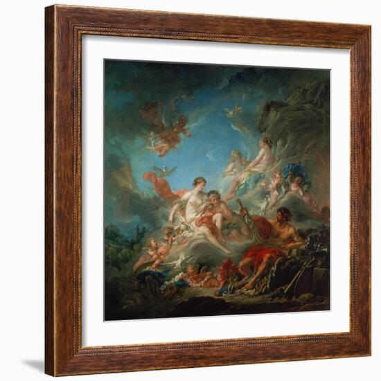 Vulkan Ueberreicht Venus Die Waffen Fuer Aeneas-Francois Boucher-Framed Giclee Print