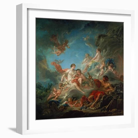 Vulkan Ueberreicht Venus Die Waffen Fuer Aeneas-Francois Boucher-Framed Giclee Print