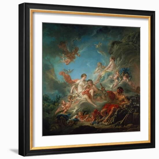 Vulkan Ueberreicht Venus Die Waffen Fuer Aeneas-Francois Boucher-Framed Giclee Print