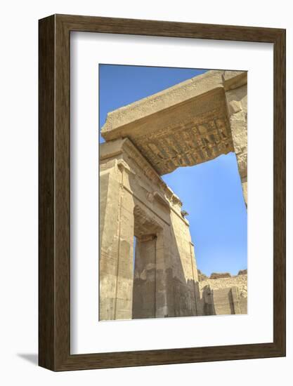 Vultures Painted on a Lintel, Temple of Haroeris and Sobek, Kom Ombo, Egypt,North Africa, Africa-Richard Maschmeyer-Framed Photographic Print