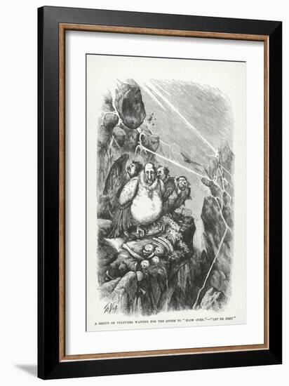 Vultures Waiting For the Storm to Blow Over- Let Us Prey, Harpers Weekly, 1871-Thomas Nast-Framed Giclee Print