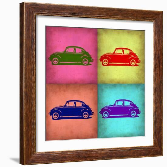 VW Beetle Pop Art 1-NaxArt-Framed Art Print