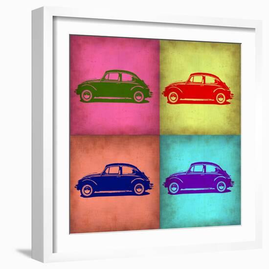 VW Beetle Pop Art 1-NaxArt-Framed Art Print