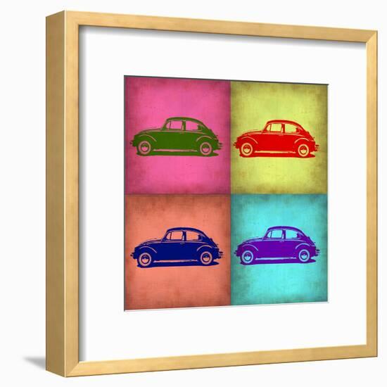 VW Beetle Pop Art 1-NaxArt-Framed Art Print