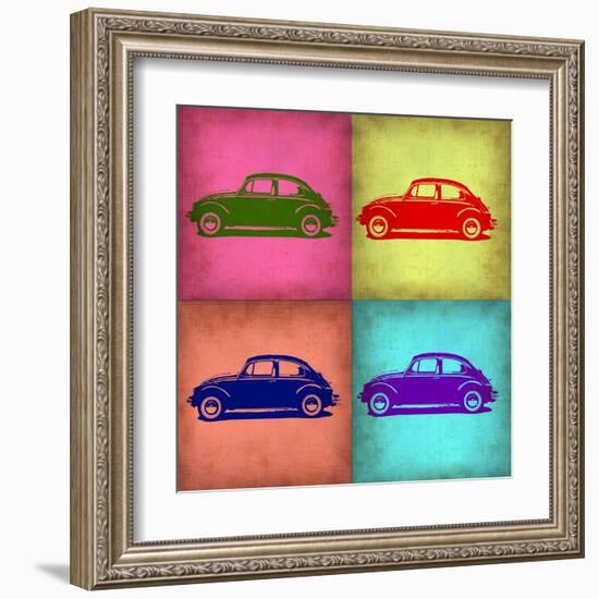 VW Beetle Pop Art 1-NaxArt-Framed Art Print