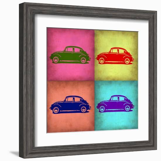 VW Beetle Pop Art 1-NaxArt-Framed Art Print