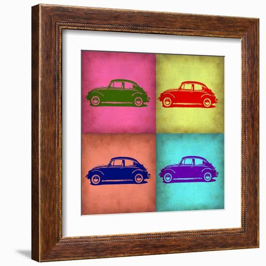 VW Beetle Pop Art 1-NaxArt-Framed Art Print