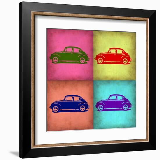 VW Beetle Pop Art 1-NaxArt-Framed Art Print