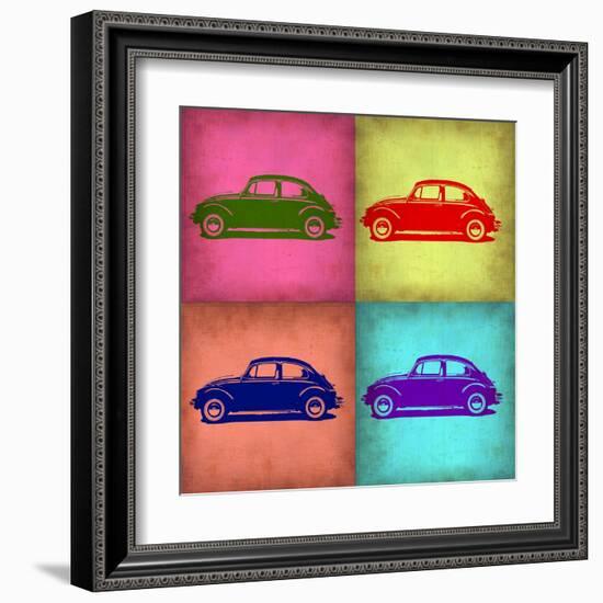 VW Beetle Pop Art 1-NaxArt-Framed Art Print