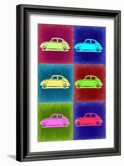 VW Beetle Pop Art 2-NaxArt-Framed Art Print