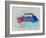 VW Beetle Watercolor 1-NaxArt-Framed Art Print