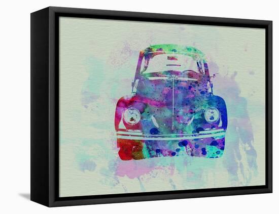 VW Beetle Watercolor 2-NaxArt-Framed Stretched Canvas