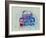 VW Beetle Watercolor 2-NaxArt-Framed Art Print