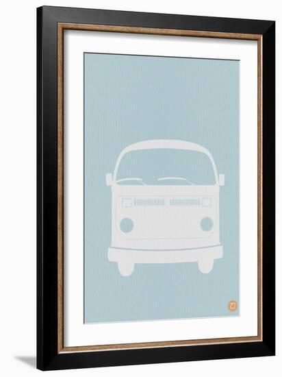 VW Bus Blue Poster-NaxArt-Framed Art Print